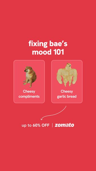 Zomato’s Meme Marketing Ads Dec 2022