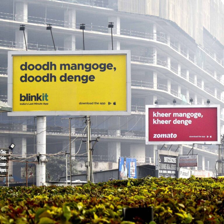 Zomato + BlinkIt (BillBoard Collab)